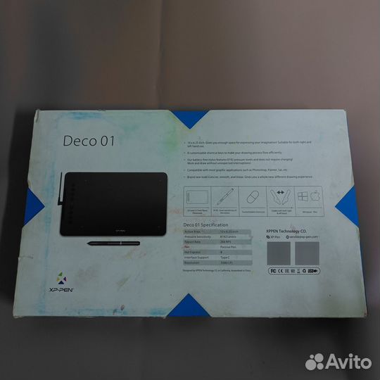 Графический планшет XPPen Deco 01