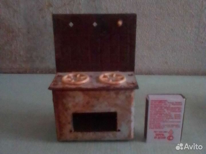 Детская игрушечная посуда и плита СССР