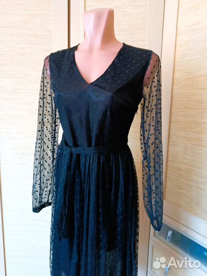 Платье черное 42р