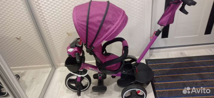 Детский велосипед с ручкой новый