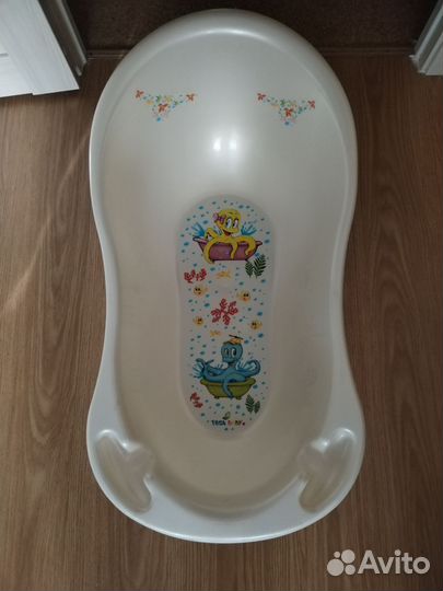 Детская ванночка с матрасиком для купания