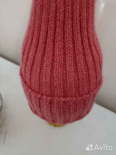 Комплект шапка и бактус из итальянской пряжи