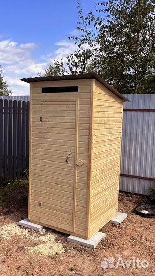 Туалет квадратный односкатный доставка