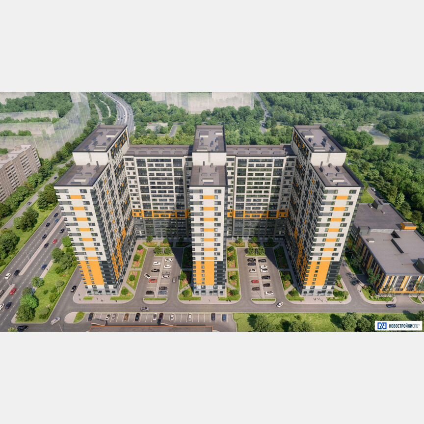 Апартаменты-студия, 22,7 м², 21/24 эт.