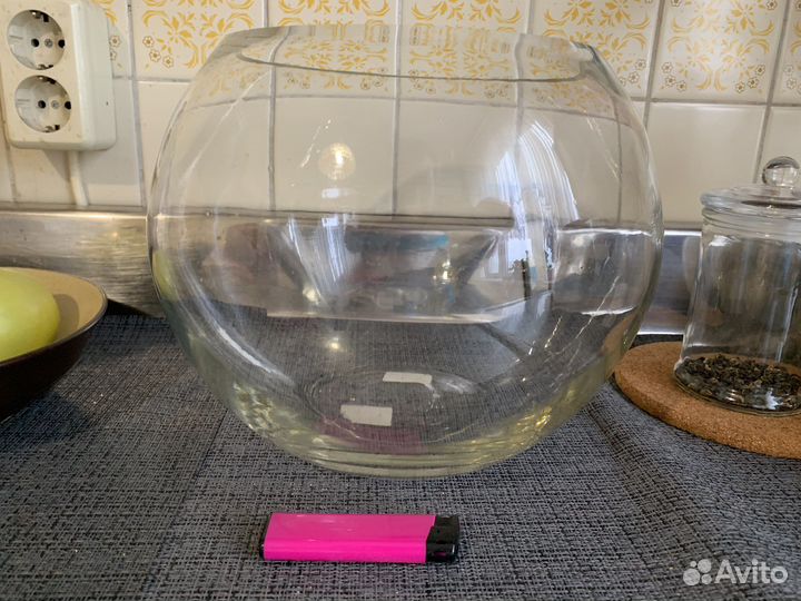 Аквариум для рыбок круглый