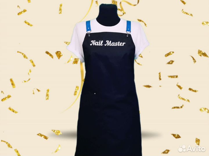 Фартук для мастера маникюра с логотипом