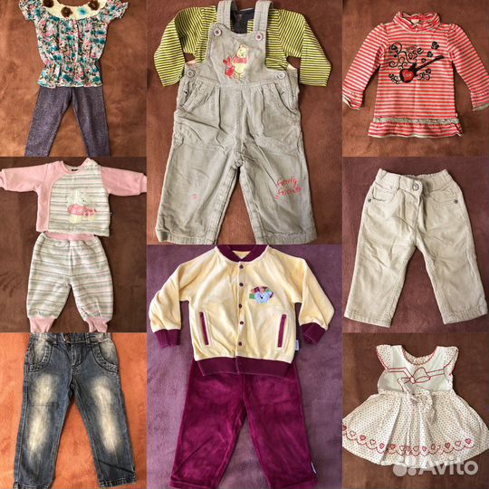 Вещи пакетом на девочку от 6-12мес