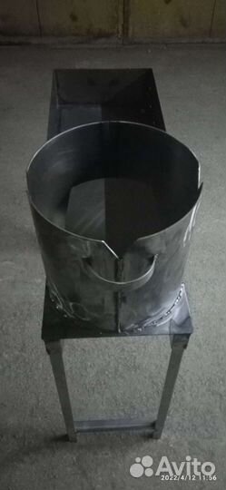 Мангал с печью под казан