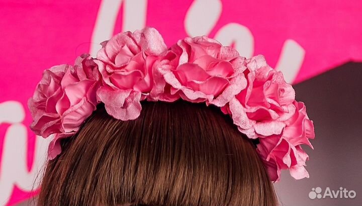 Ободок с цветами