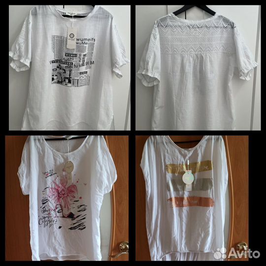 Новые блузки- футболки 54-56-58