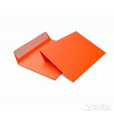 Конверты цветные оранжевые