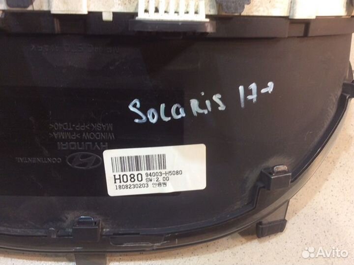 Панель приборов Hyundai Solaris седан G4FG 2019