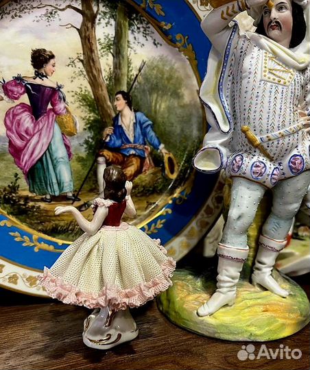 Статуэтка балерина кружевной фарфор (Germany)