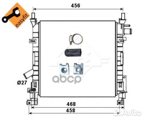 Радиатор системы охлаждения 53651 NRF