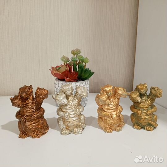 Символ года, дракончики из гипса, статуэтки