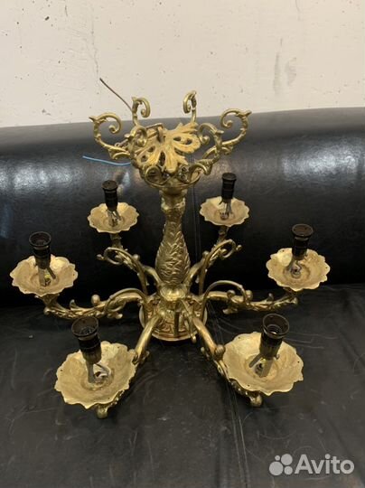 Бронза люстра СССР литье