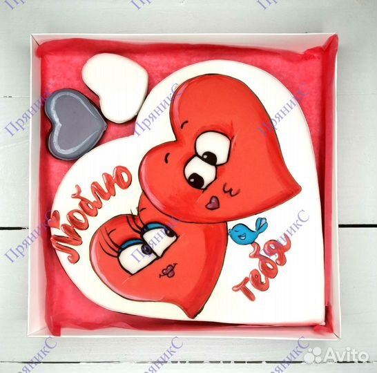 Имбирные пряники под заказ. Для влюблённых. прянис