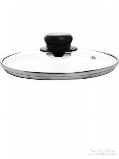 Стеклянная крышка, новая, 26см
