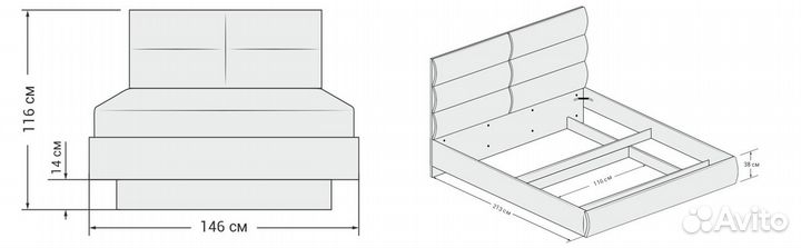 Кровать boss loft 140*200