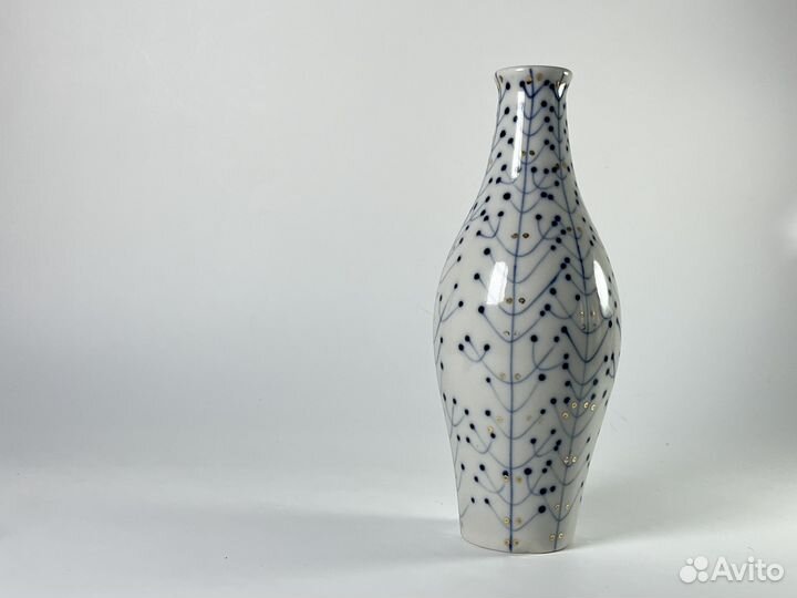 Ваза Укроп Веточки лфз фарфор Городецкий 1960е