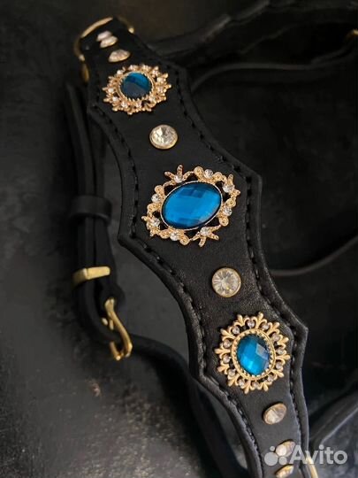 Оголовье + подперсье для лошади в барочном стиле