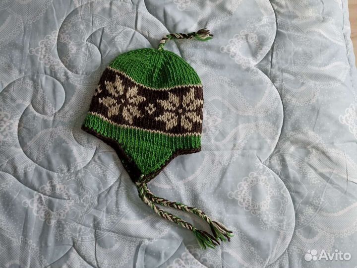 Шапка шерсть Непал на мальчика новая