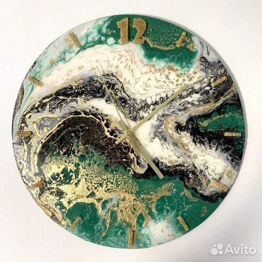 Часы настенные ручная работа диаметр 40 см
