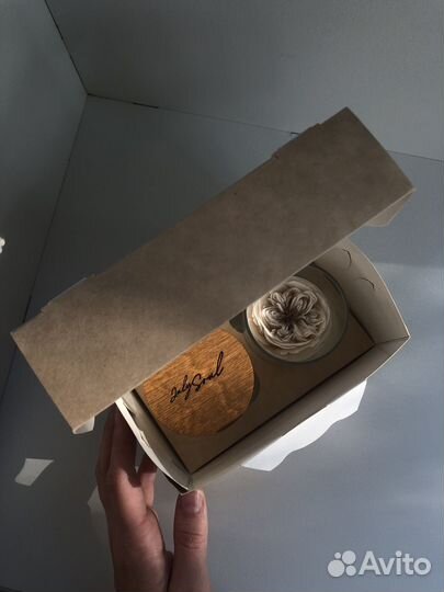 Крафт коробки с окошком - 2 вида