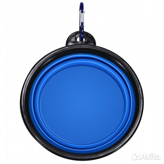 Миска силиконовая складная с карабином