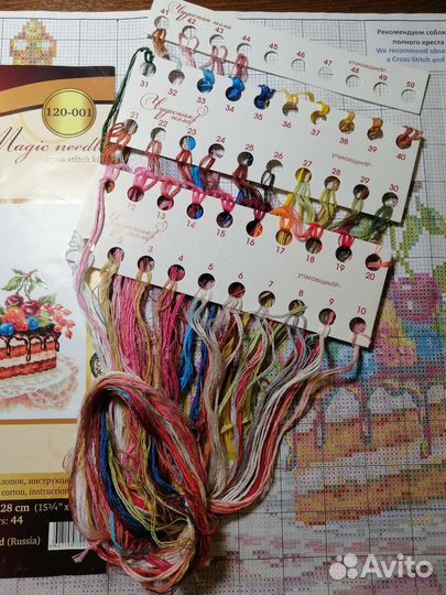 Набор для вышивания, остатки