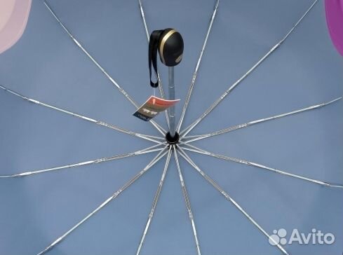 Зонт Три Слона L 3125 12 спиц автомат голубой