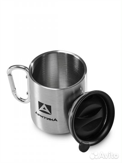 Термокружка Арктика 450мл с карабином 801-450К