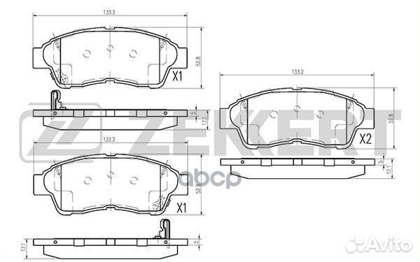 Колодки торм. диск. передн. Toyota Camry (V10