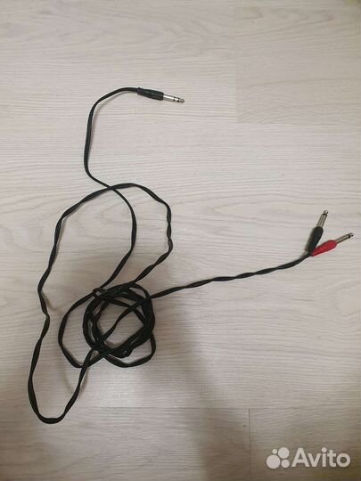 Аудио кабель 2х 6.3 Jack 