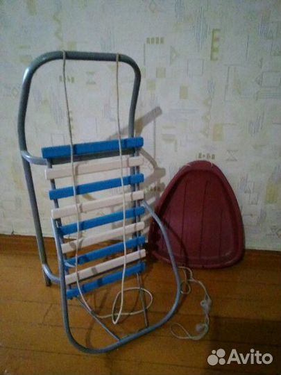 Продам санки со спинкой и ледянку