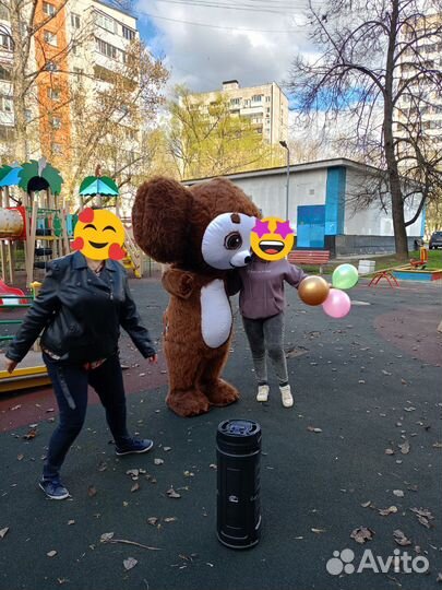 Чебурашка Белый Мишка поздравление ростовые куклы