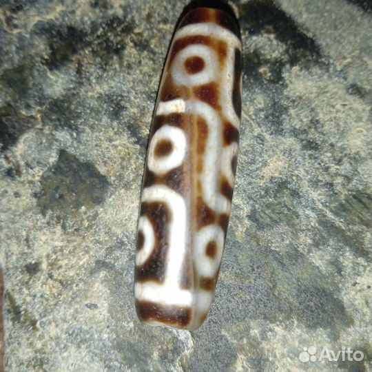 Старая Бусина Дзи 9-глаз. Защита.Успех.Богатство