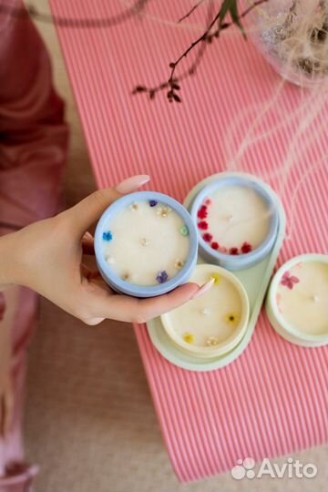 Массажная свеча в гипсе 75 мл