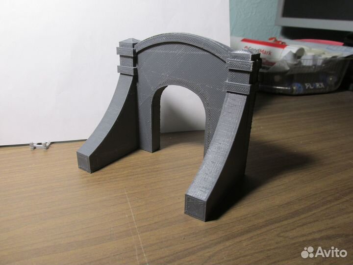 Портал тоннеля для макета жд