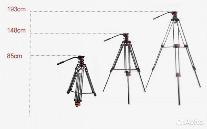 Штатив Miliboo IronTower mtt602a с головой MYT802