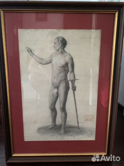 Графика дореволюционная, карандаш. Хворостецкий