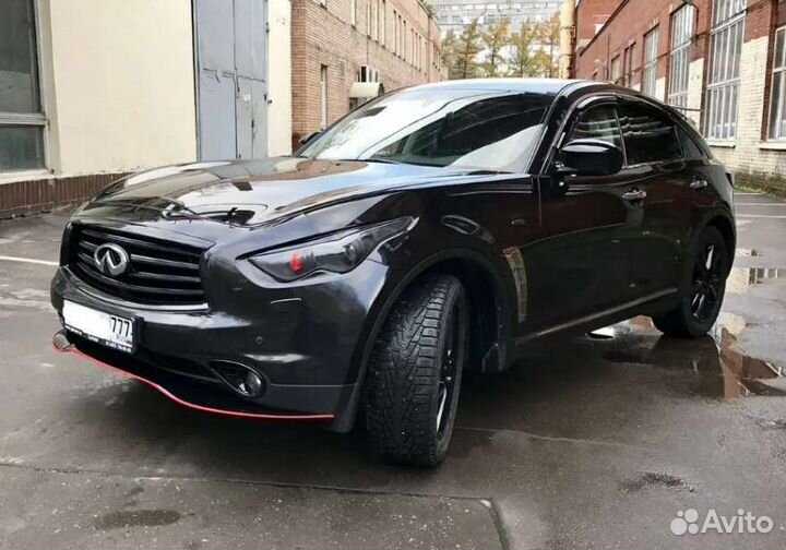 Передний сплиттер для infiniti QX70 FX37 FX35 FX50