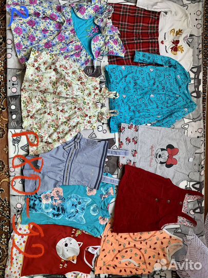 Одежда,пеленки на девочку 0-4 года (80-110 рост)