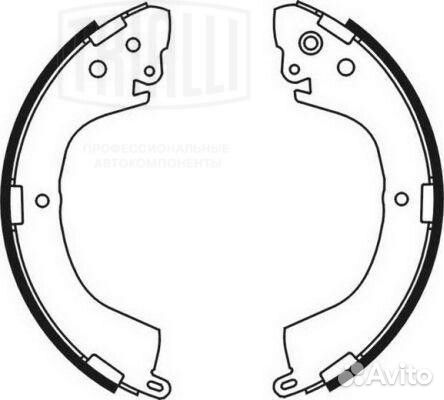 Колодки тормозные барабанные 270x53 trialli GF 441