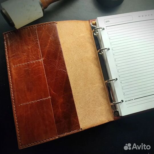 Ежедневник из натуральной кожи