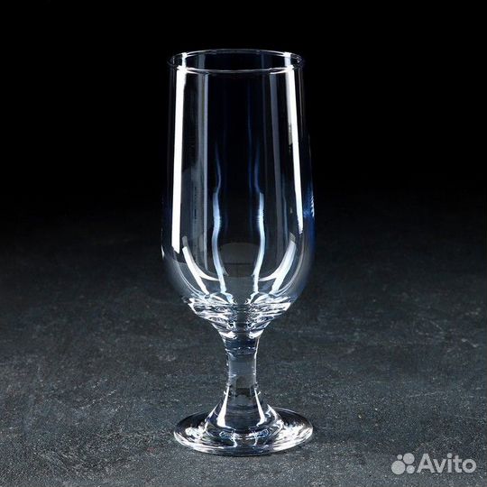 Бокал стеклянный «Бонитас», 400 мл, с гальваническ