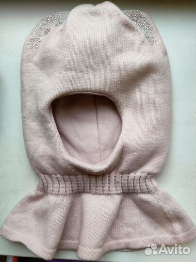 Шапка шлем для девочки 5-6лет