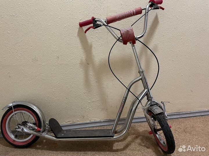 Самокат с большими колесами б/у