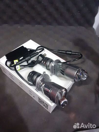 Лампы диодные h7 h4 мини линза