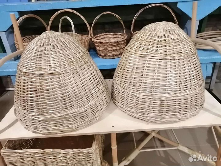 Абажуры плетеные из лозы ивы